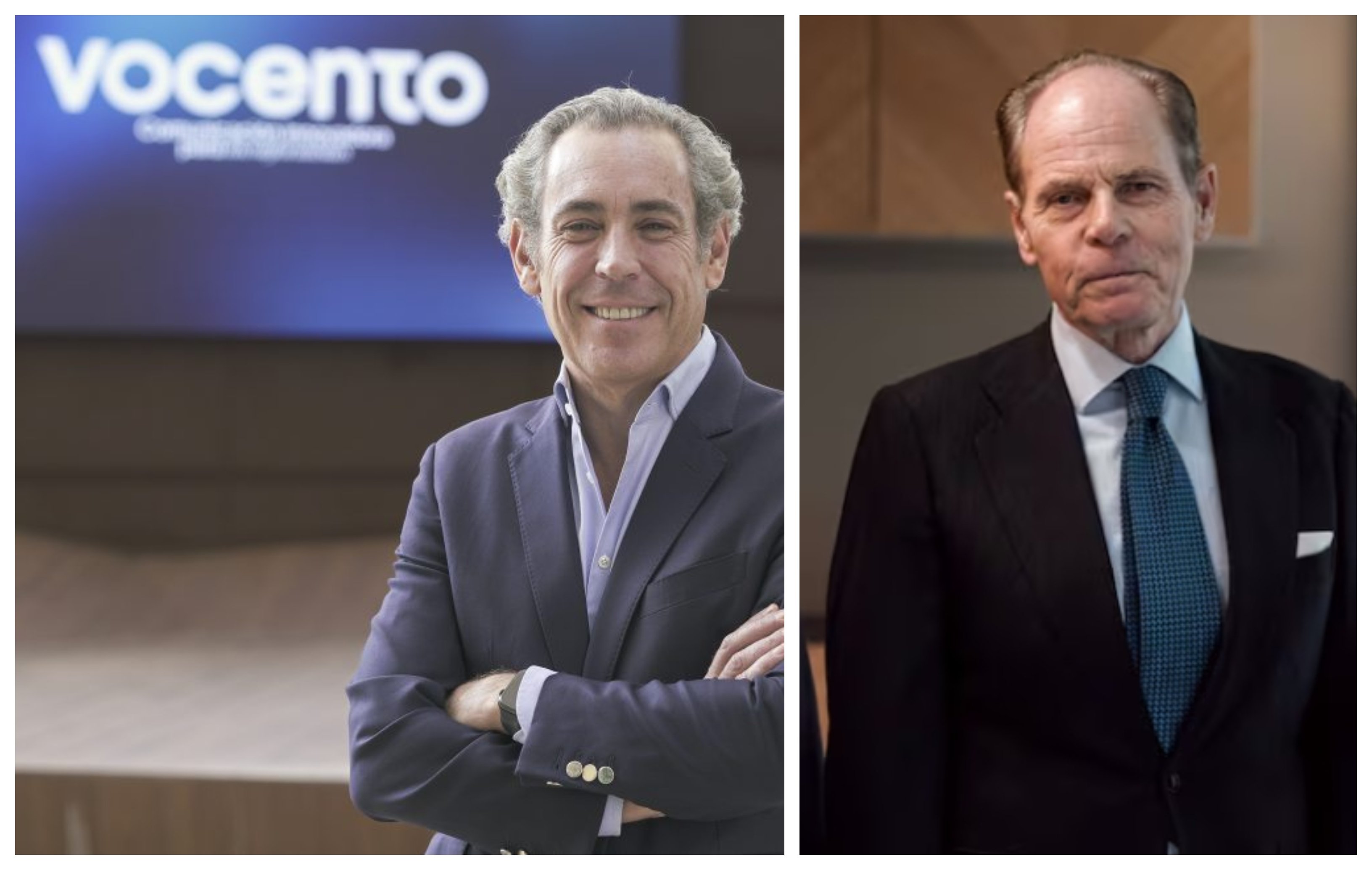 Miguel Mirat, CEO de Vocento y a su lado, el nuevo presidente, Ignacio Eyriès