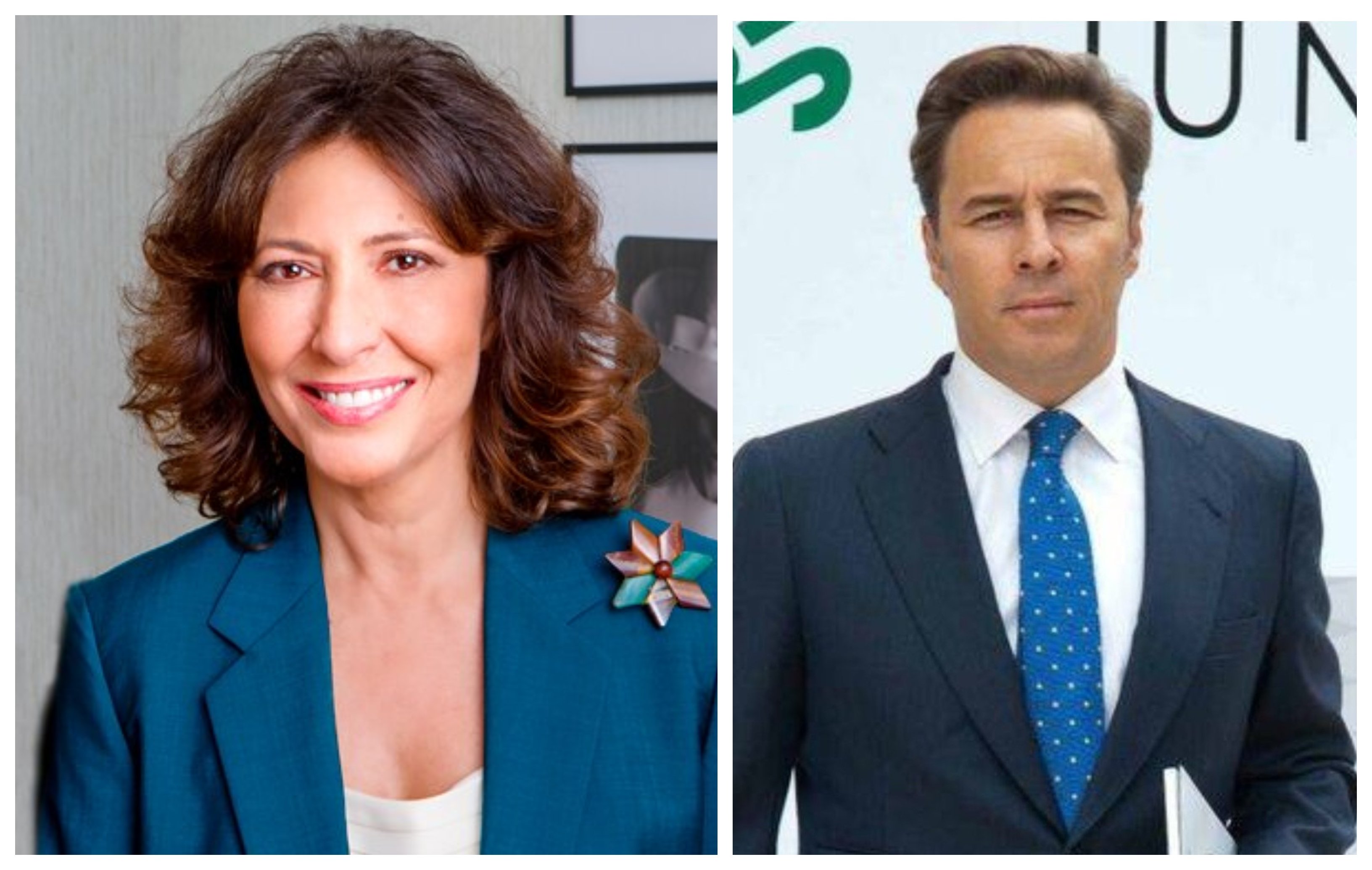 Cristina Álvarez, actual presidenta de El Corte Inglés, y Dimas Gimeno