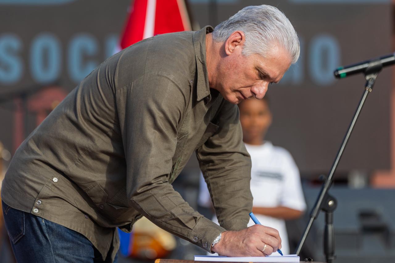 El dictador cubano Miguel Díaz-Canel