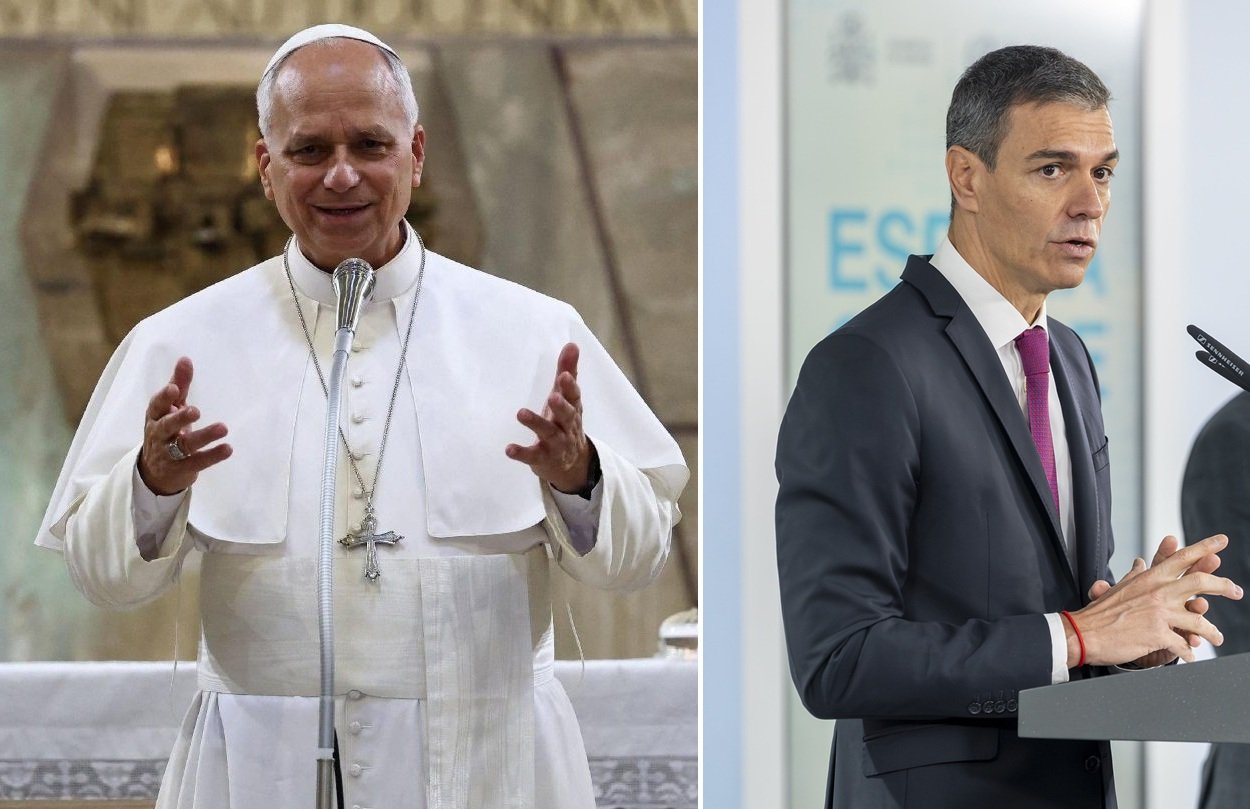 El Papa León XIV recibirá a Pedro Sánchez el próximo 27 de mayo en el Vaticano / Fotos: Vatican Media y Pablo Moreno