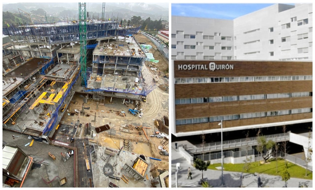 Hospital público en Galicia, y hospital Quirón, en Barcelona