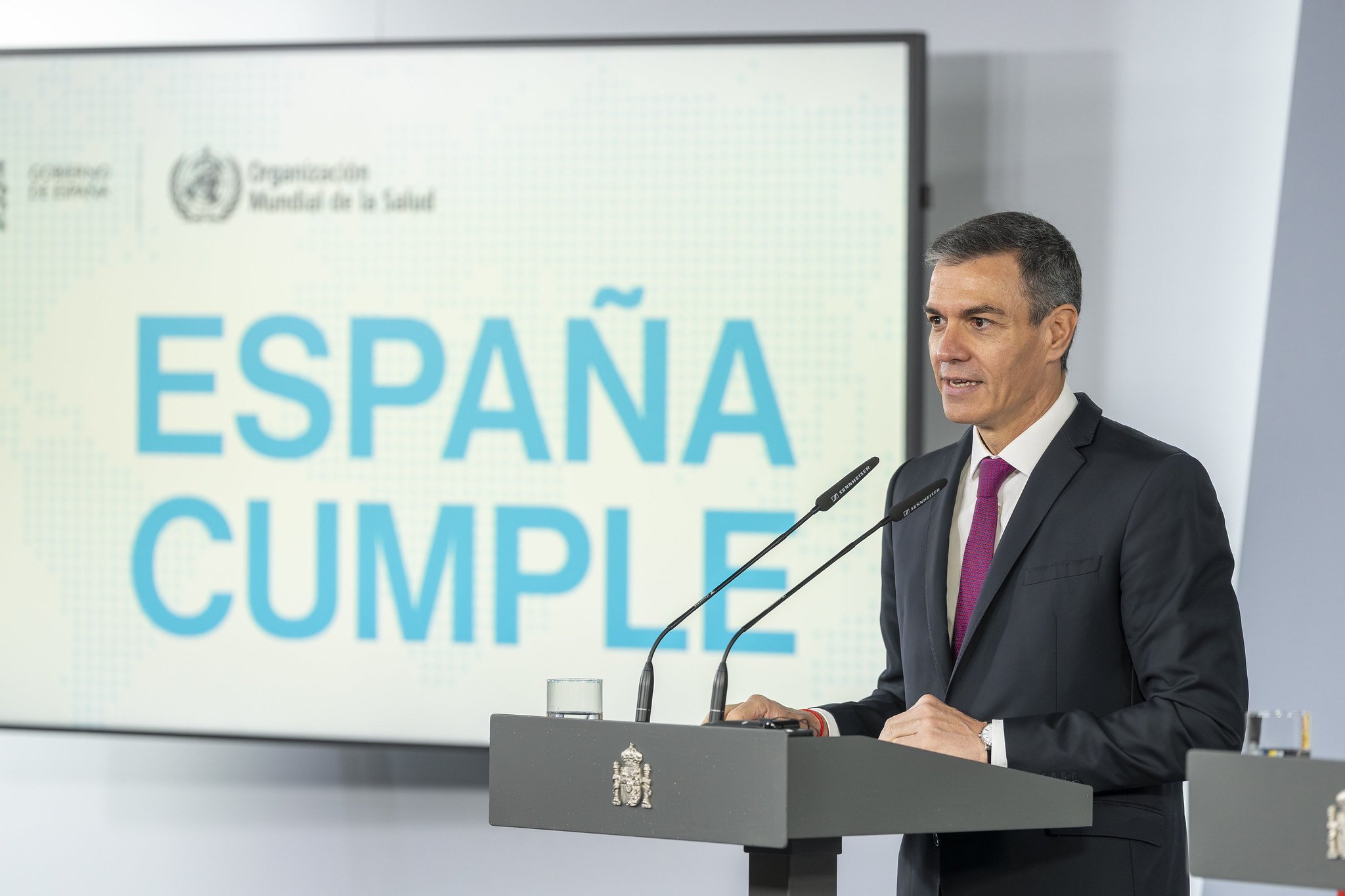 Sánchez ahora presume, y mucho de que "España cumple" / Foto: Pablo Moreno