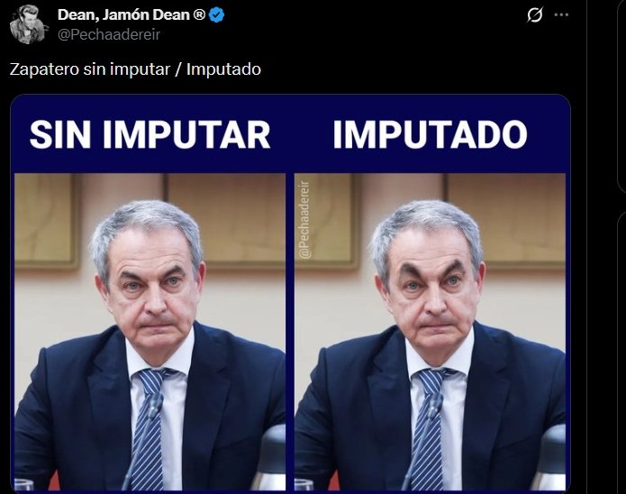 Zapatero imputar