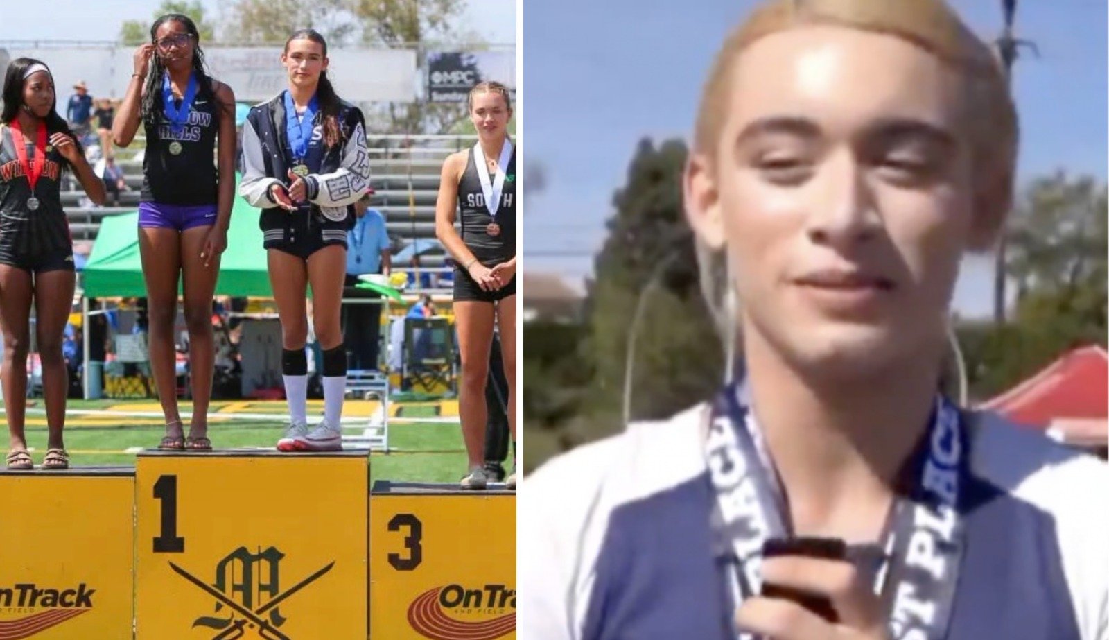 “Si tienes que crear un podio compartido para el chico que compite en la prueba femenina, ya has admitido que sabes que no es una chica y que su participación es injusta”, escribió la exatleta de la NCAA, Riley Haines, en X