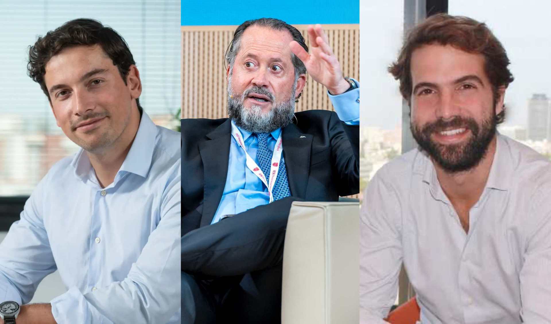 Antón Díez (N26), Juan Carlos Escotet (Abanca) e Ignacio Zunzunegui (Revolut)