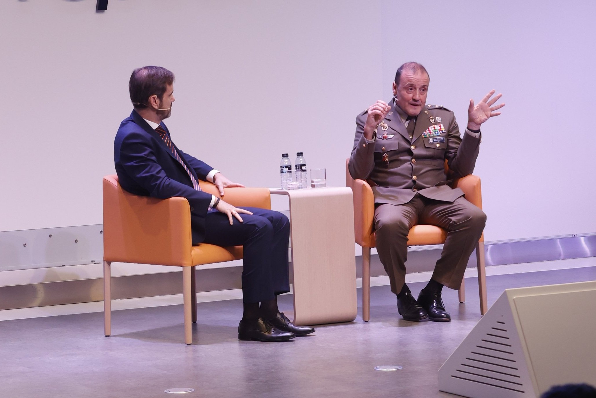El general de brigada Bados, en la presentación de la publicación 'Energía y Geoestrategia 2026'