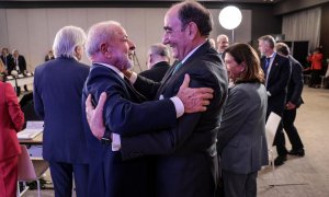 El presidente de Iberdrola y el presidente de Brasil en el encuentro de Barcelona en mayo de 2026