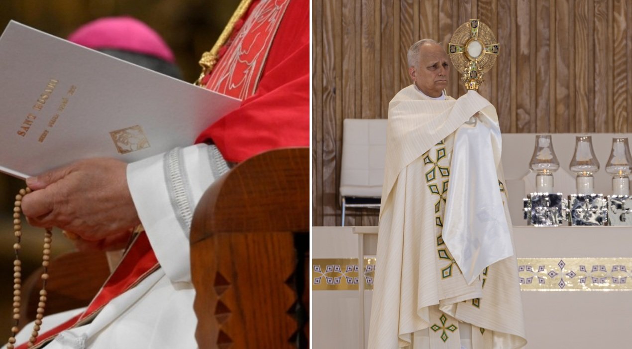 León XIV dijo lo que tenía que decir, en Madrid, Barcelona y Canarias, y exhibió dos armas poderosas: el Santo Rosario y la adoración eucarística / Fotos: Vatican Media y Pablo Moreno