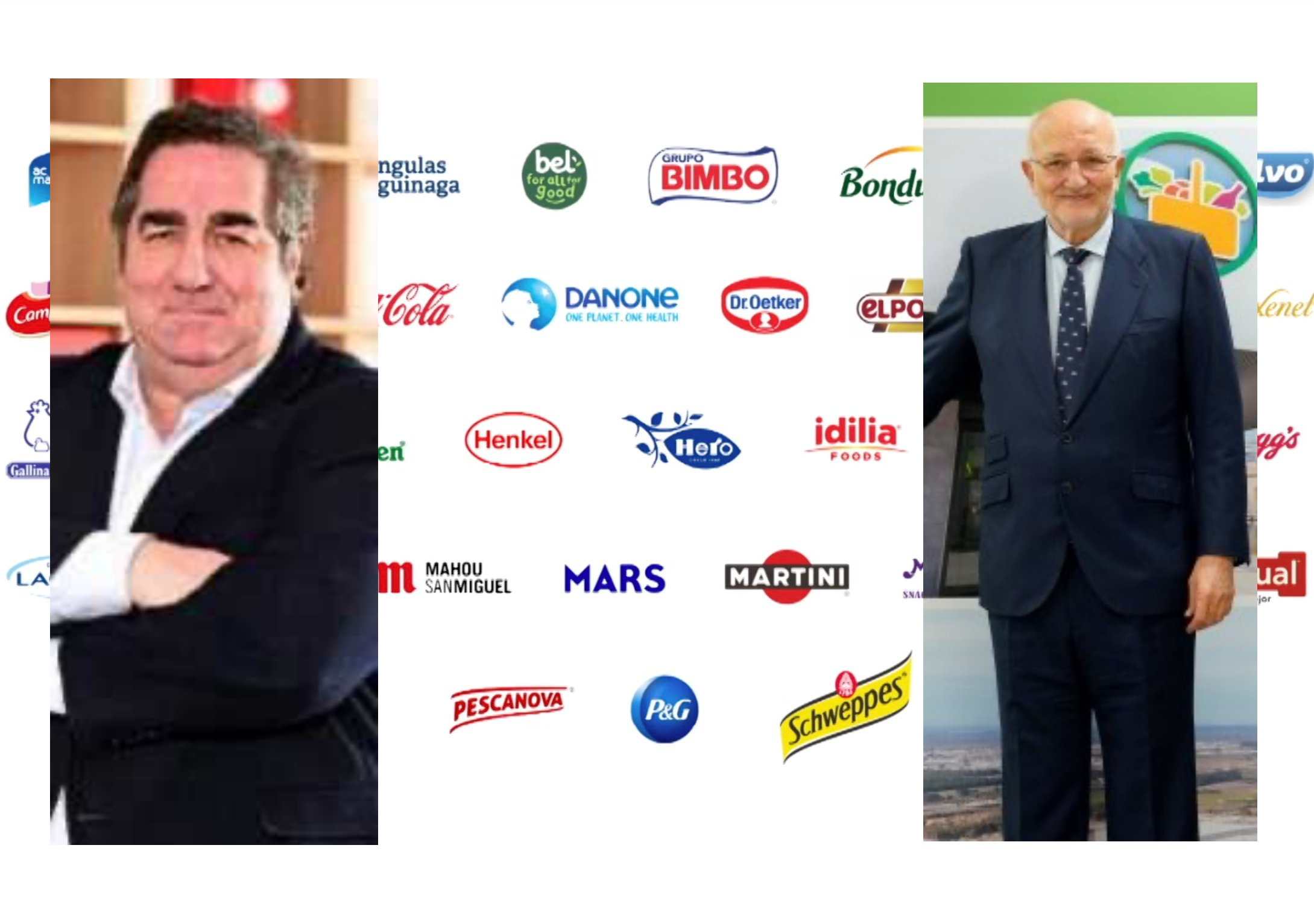 Fernando Fernández, presidente de Promarca, y Juan Roig, presidente de Mercadona