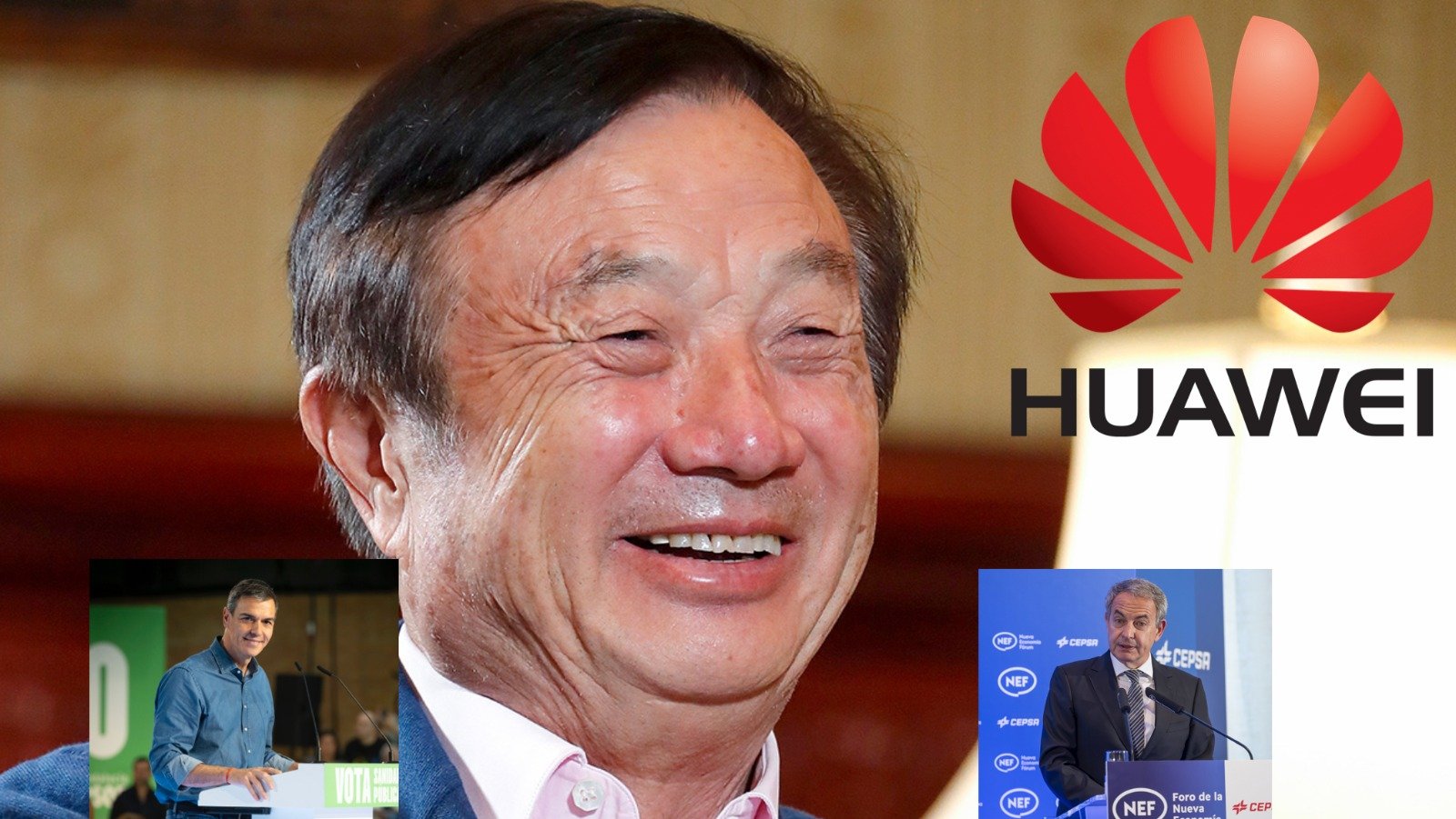 Pero es que Feijóo dio un paso más: por vez primera citaba a Huawei y a su delegado comercial para España, José Luis Rodríguez Zapatero, sino que aseguraba que esa tarea de promoción comercial y consecución de contratos, en definitiva, a esa presunta ganancia comerciales de ZP, había que unir las necesaria colaboración pro-Huawei del gobierno Sánchez