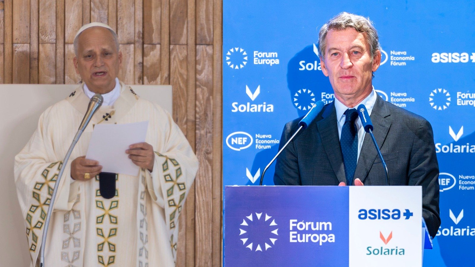 Feijóo suscribió, "de la A a la zeta" el discurso del Papa León XIV en el Congreso