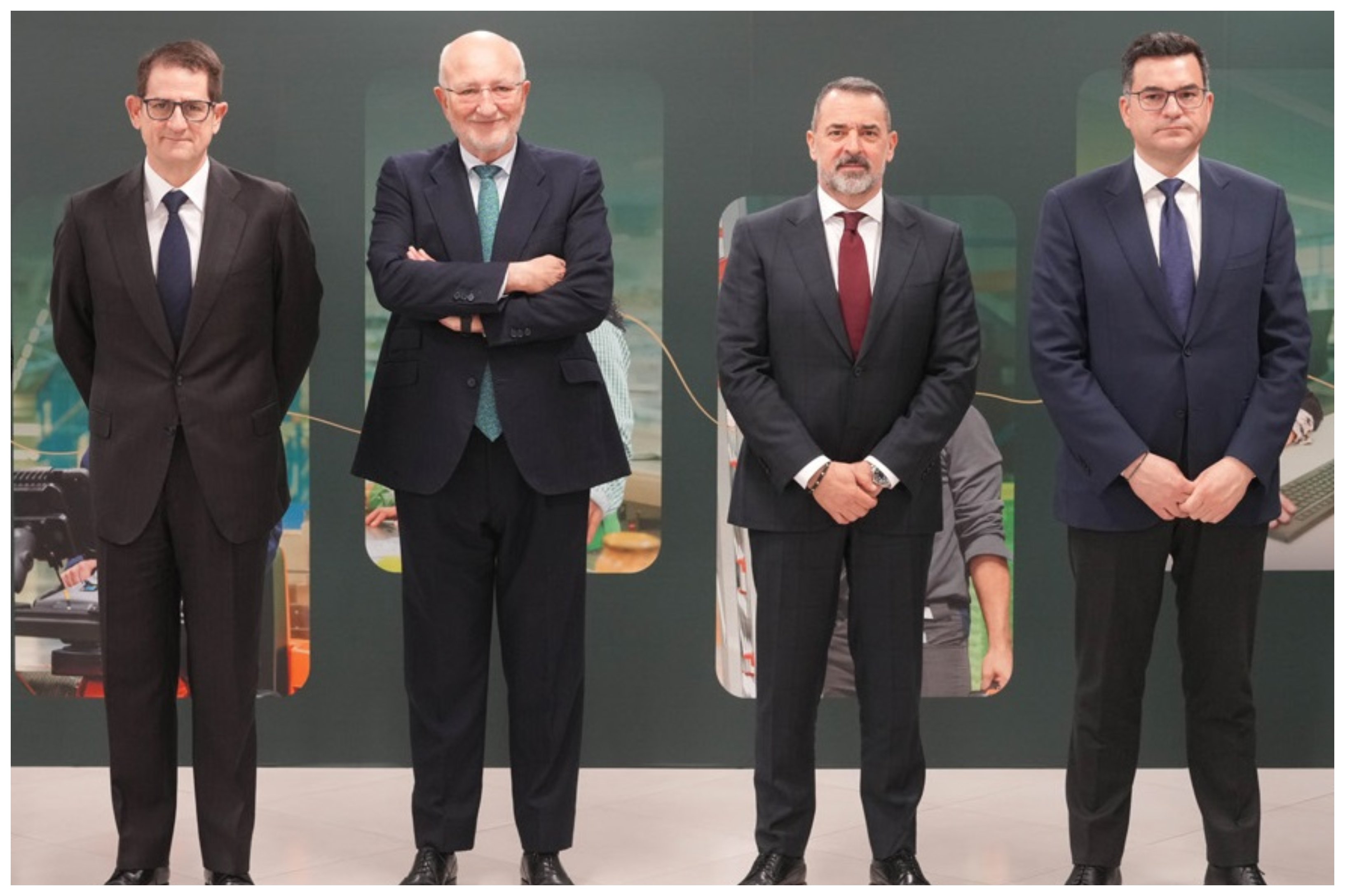 Héctor Hernández, Juan Roig, José Jordá y Paco Espert