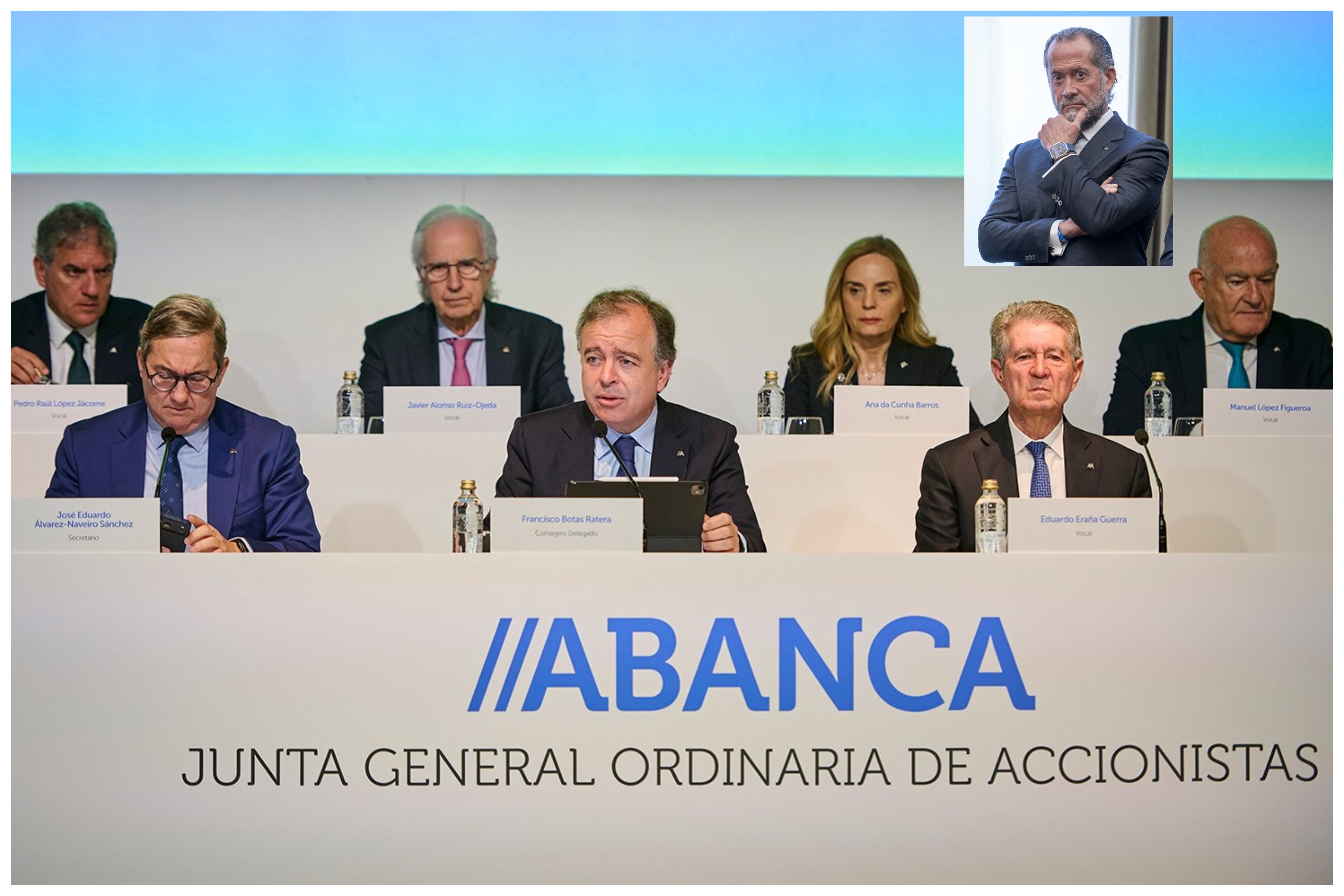 El lunes 29, se celebró la Junta General de Accionistas, que no fue presidida por Juan Carlos Escotet sino por el CEO, un viejo banquero gallego, Paco Botas, para informarnos de que, apenas hora después del terremoto, Juan Carlos Escotet viajó a Venezuela