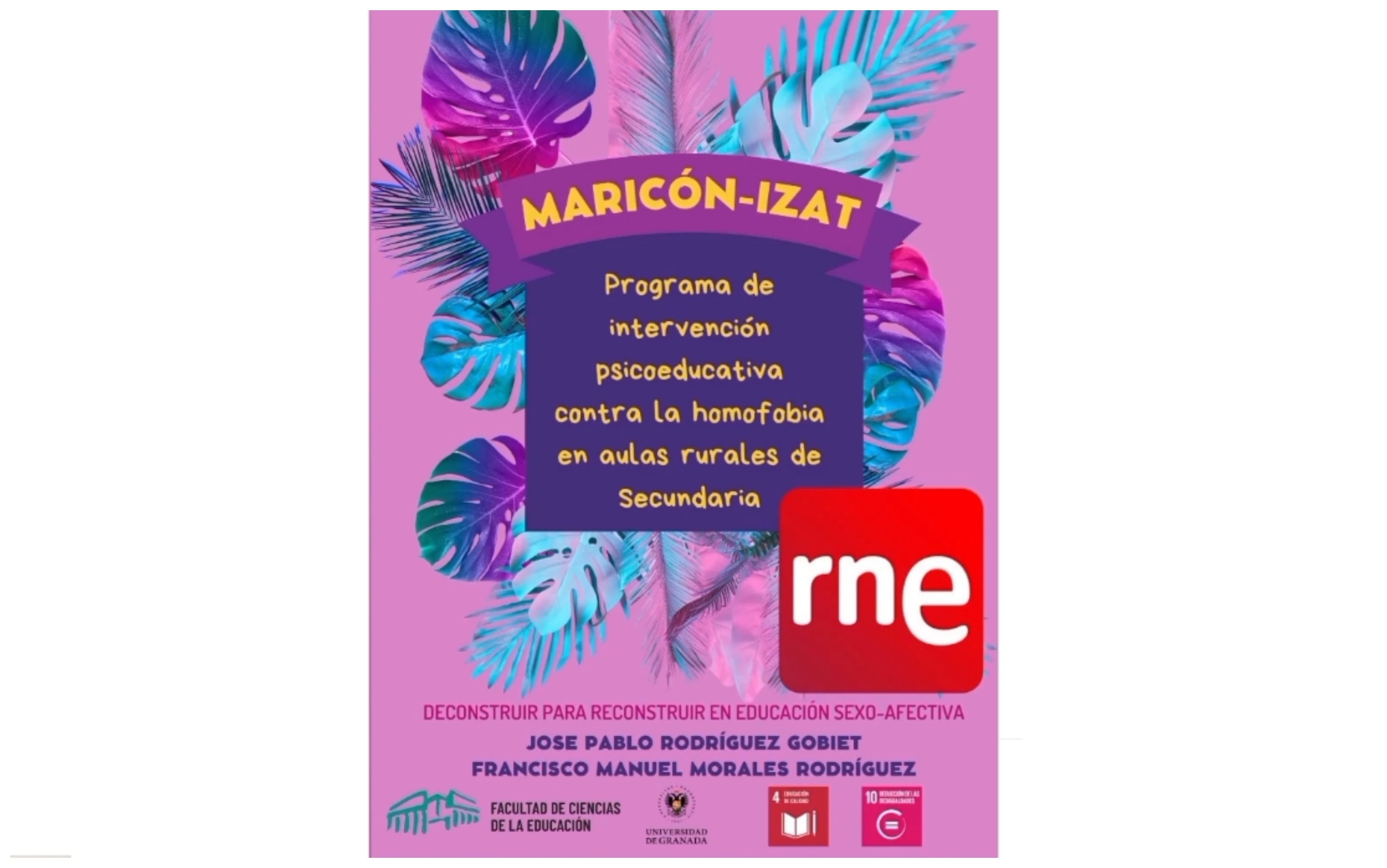 Abogados Cristianos pide expedientar al profesor que imparte el programa "Mariconízate", que pretende "sacar del armario" a alumnos de secundaria de un instituto público de Jaén