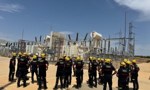 Formación bomberos Almendralejo en planta solar Formación bomberos Almendralejo en planta solar