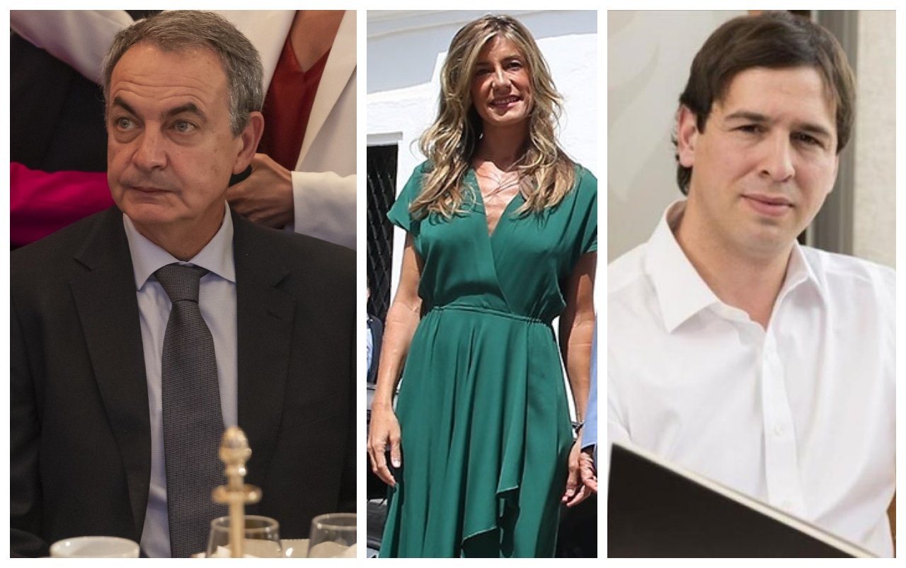 ZP, Begoña Gómez y David Sánchez