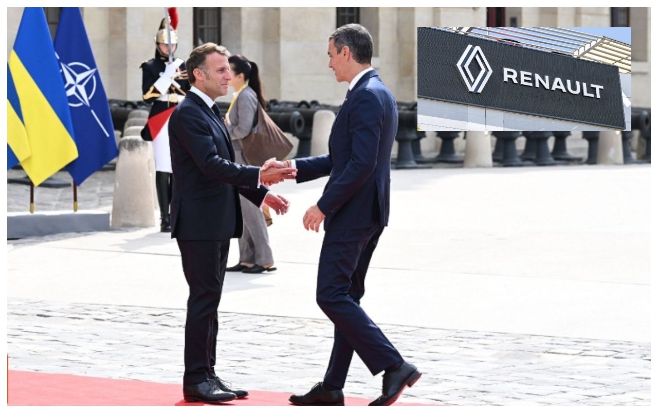 Sánchez no viajó para apoyar a la Selección Española, pero sí fue al desfile militar de la Fiesta Nacional francesa y se vio con su amigo Macron. Y ojo, Renault chantajeó a España al supeditar cinco modelos al nuevo convenio