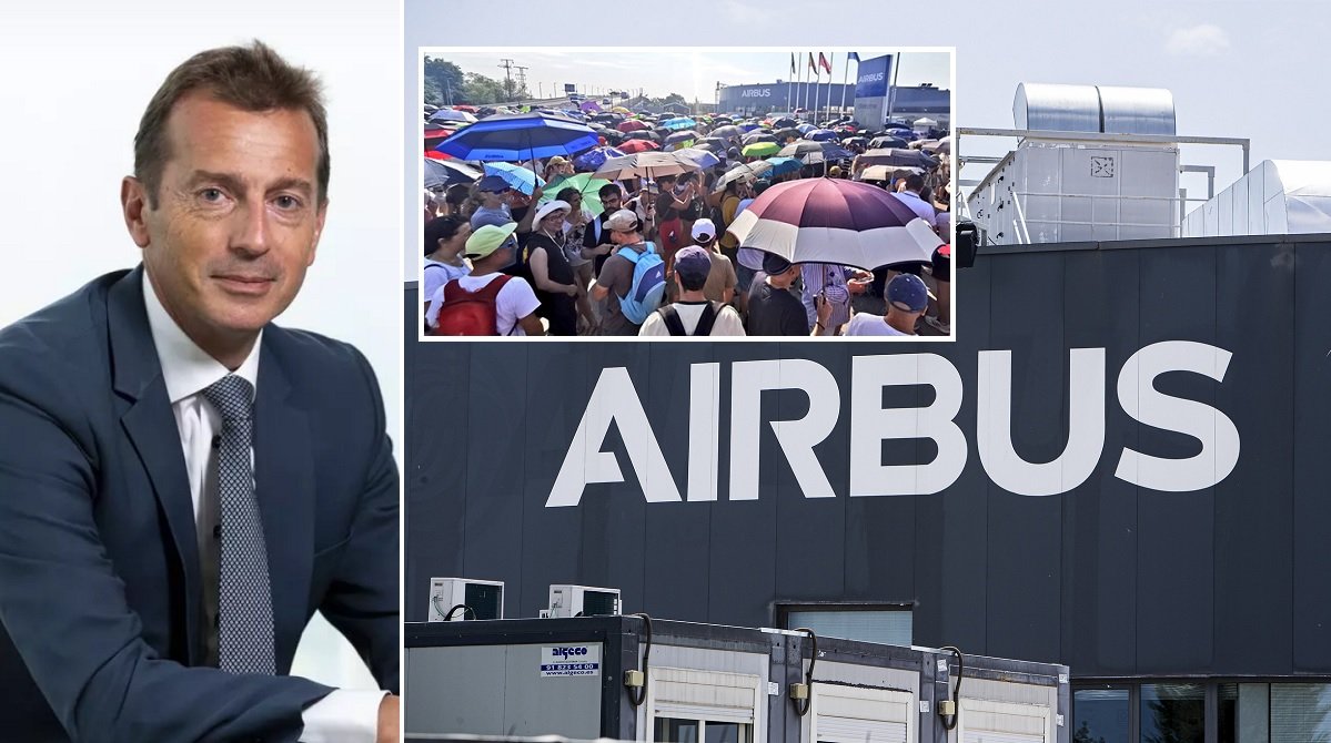 Ante la falta de paz social en España ha intervenido ya el CEO, el francés Guillaume Faury, pero sabe que es algo que “no se soluciona de la noche a la mañana” Ante la falta de paz social en España ha intervenido ya el CEO, el francés Guillaume Faury, pero sabe que es algo que “no se soluciona de la noche a la mañana”