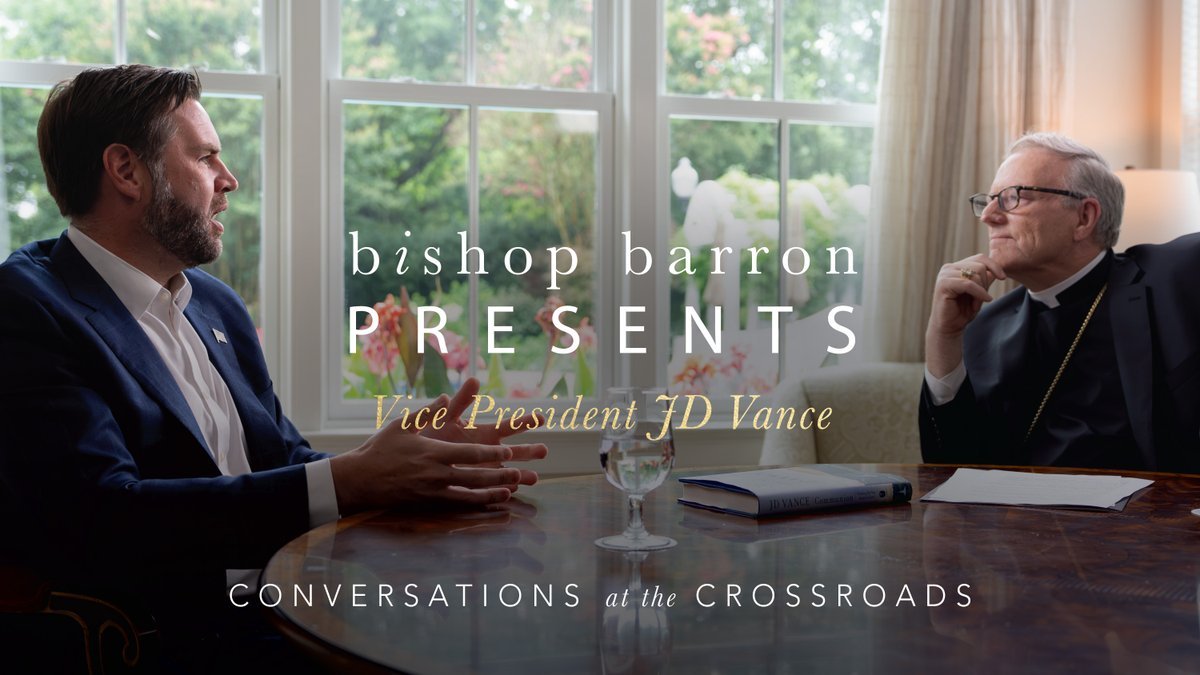 Monseñor Robert Barron entrevistó al vicepresidente de Estados Unidos, J. D. Vance
