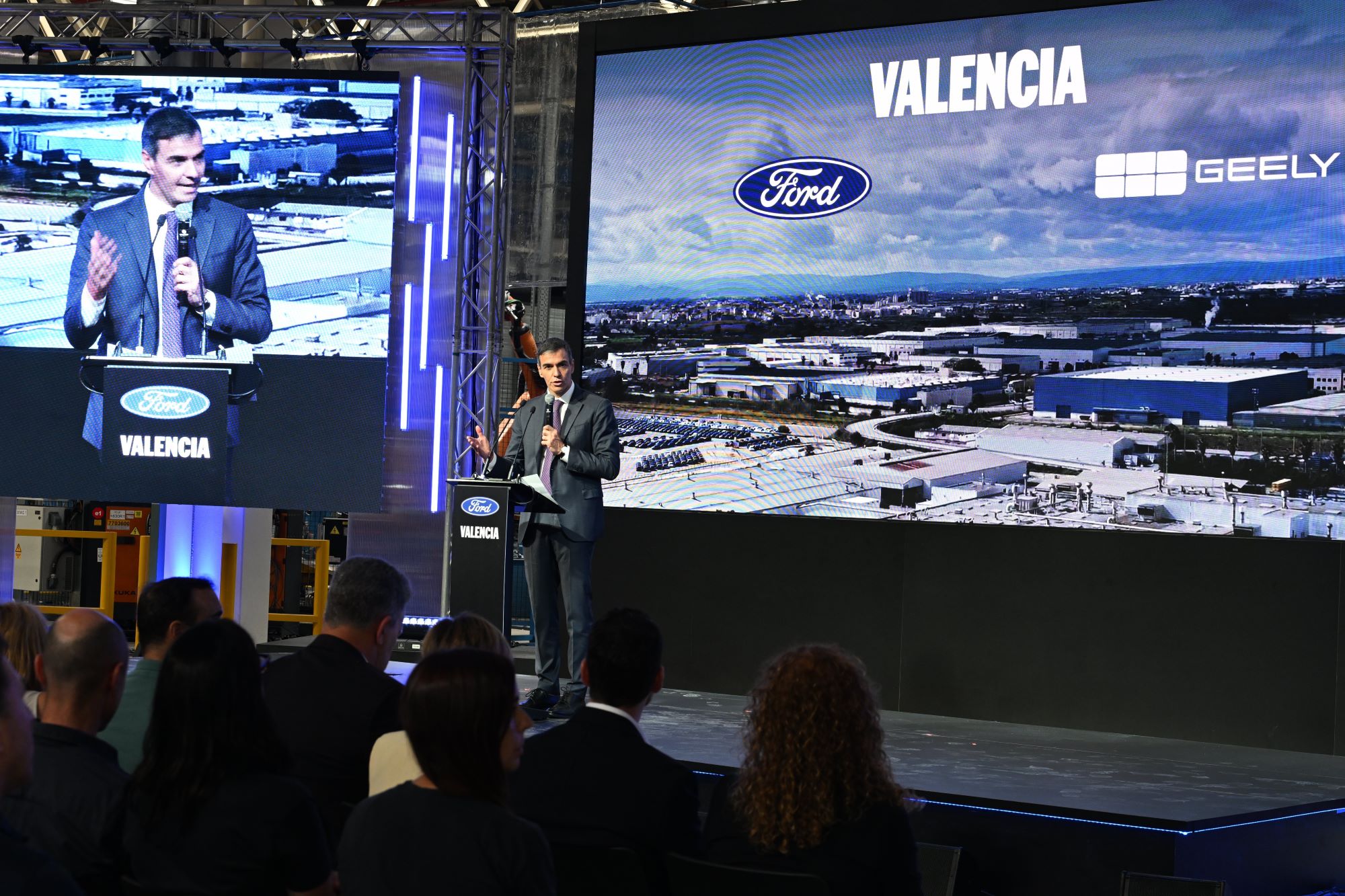 Sánchez, encantado con el acuerdo entre Ford y Geely Sánchez, encantado con el acuerdo entre Ford y Geely