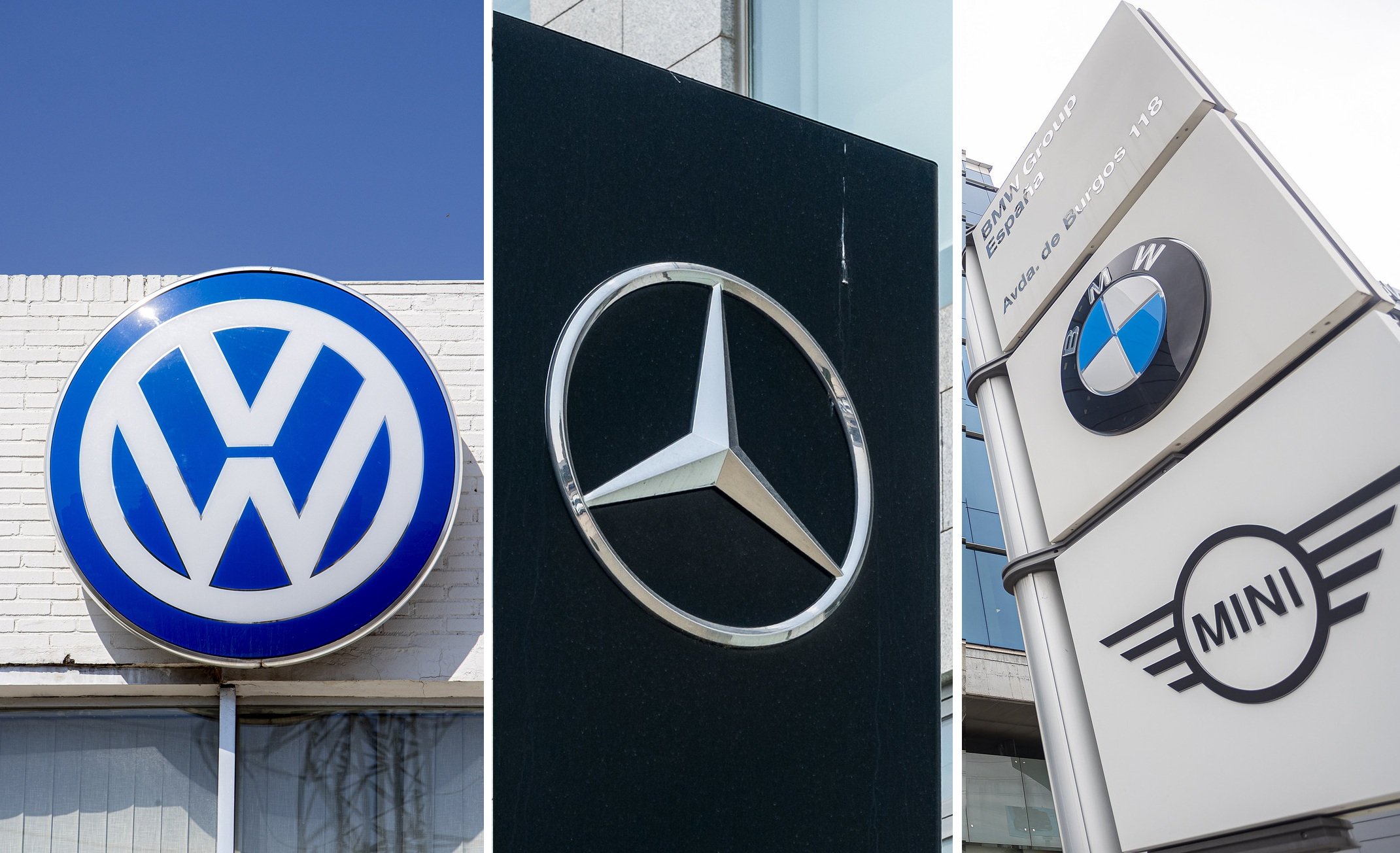 Volkswagen, Mercedes-Benz y BMW han visto reducirse sus resultados semestrales, en parte, por los desplomes de sus ventas en China... y ya están acometiendo miles de despidos / Fotos: Pablo Moreno