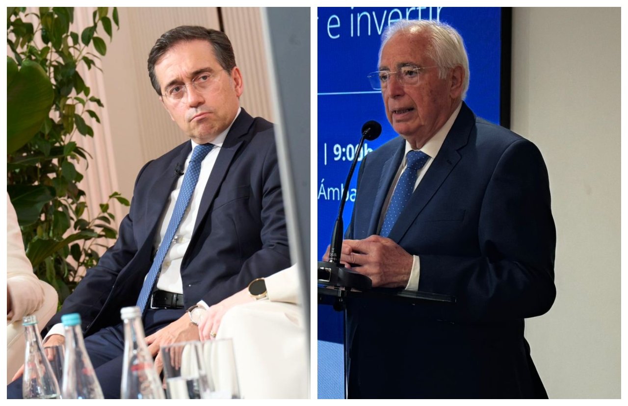 La última del dulce Albares: el culpable es la "internacional reaccionaria"... o así. El presidente de la Ciudad de Melilla, Juan José Imbroda, un tipo que se viste por los pies, no como su colega, también del PP, de Ceuta, Juan Vivas, aseguró que todo esto se debe a que el Gobierno español concede a Marruecos todo a cambio de nada / Fotos: elaboración propia