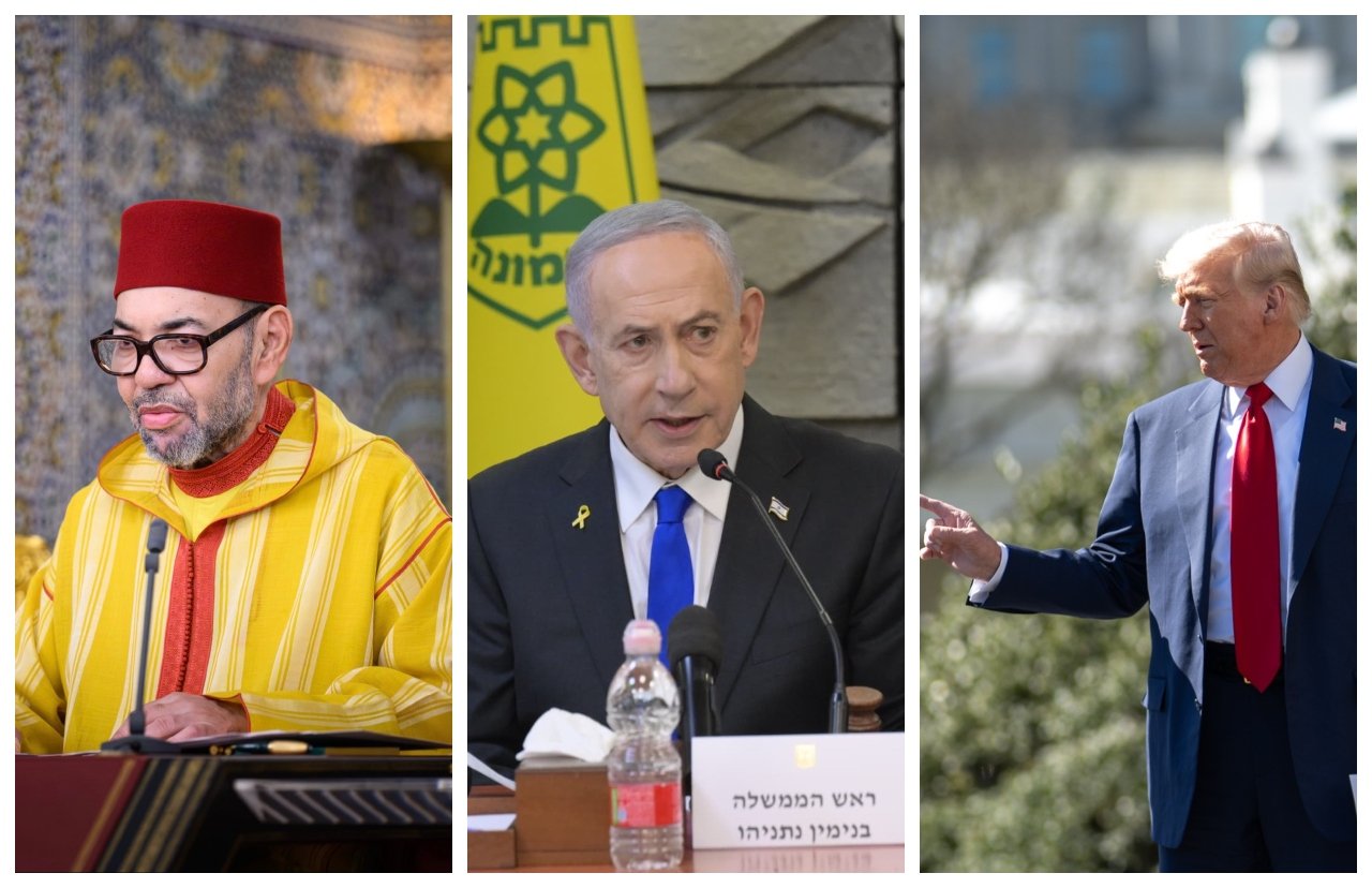 Mohamed VI, Netanyahu y Trump