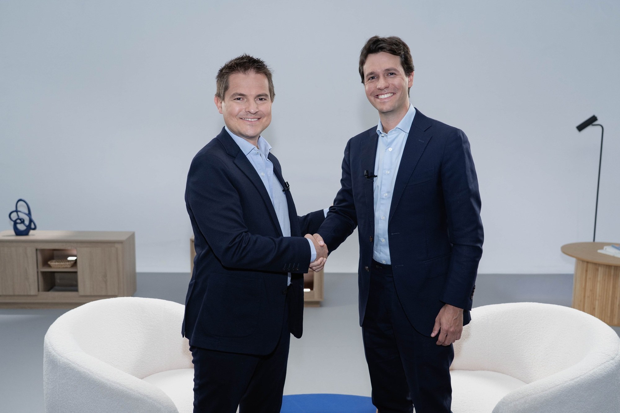 David Hernández, CEO de Pangea, y Miquel Vila, fundador y CEO de Nomading Camp