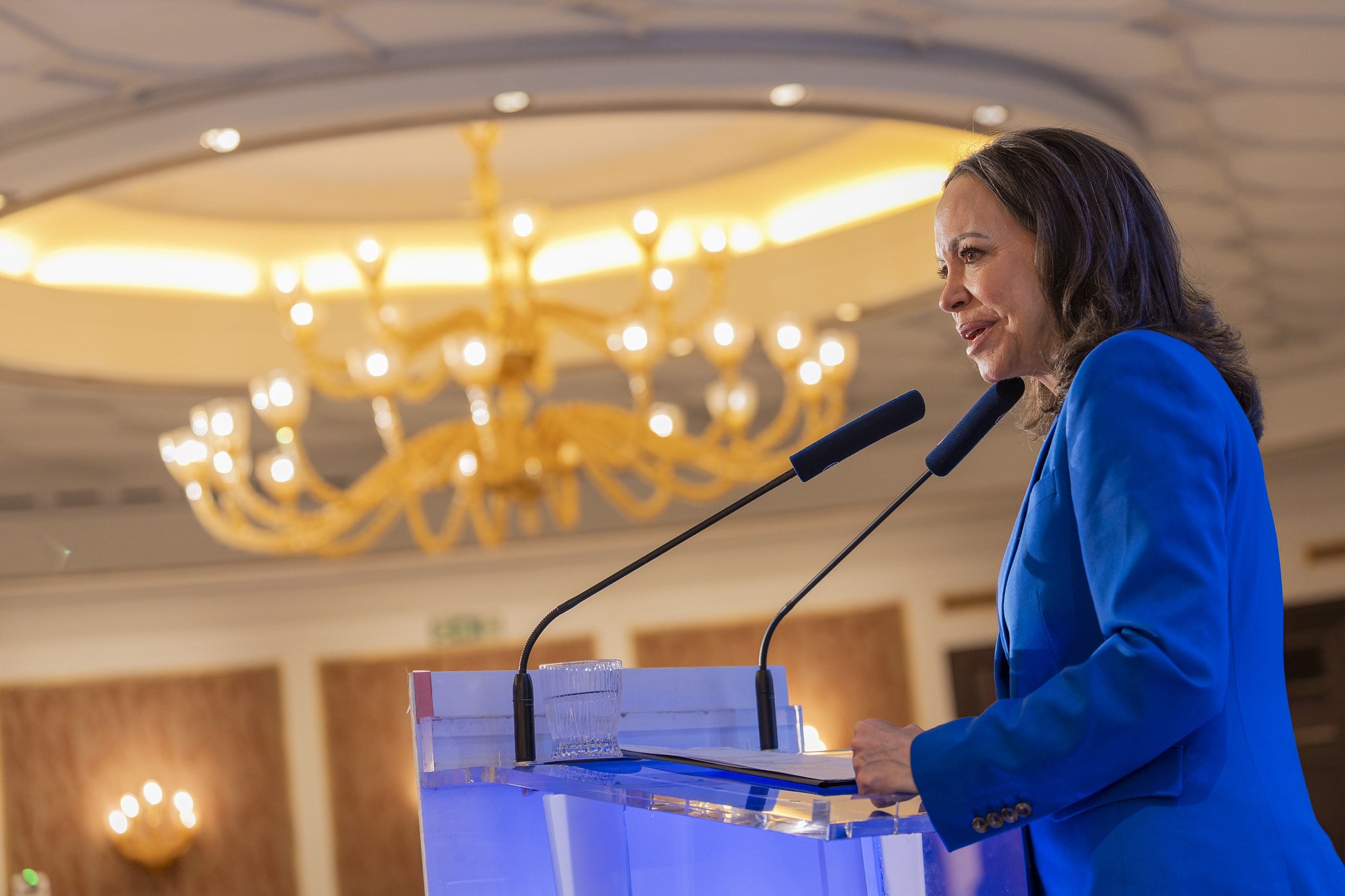 La opositora María Corina Machado sigue siendo la líder opositora venezolana y recuerda la cifra de presos políticos que aún hay en el país / Foto: Pablo Moreno