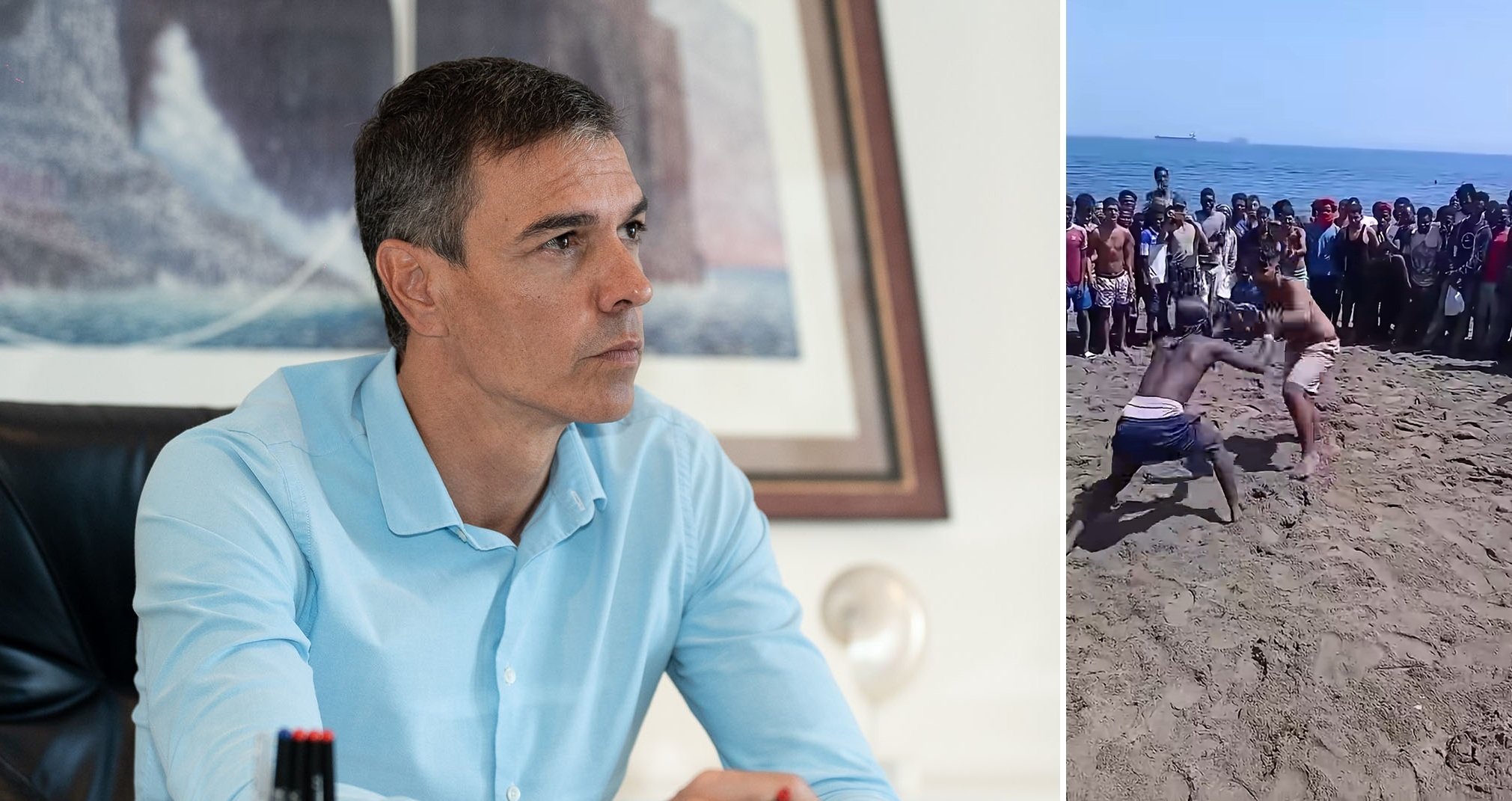 El Sanchismo está alcanzando su más alta cota de cinismo con la invasión de Ceuta: Sánchez sigue de vacaciones, haciendo videoconferencias... y sin dimitir