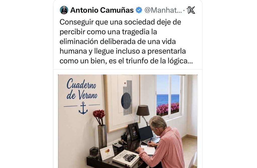 Antonio Camuñas señala que el discurso oficial sobre el aborto se ha interiorizado de tal forma que su mera mención provoca miedo