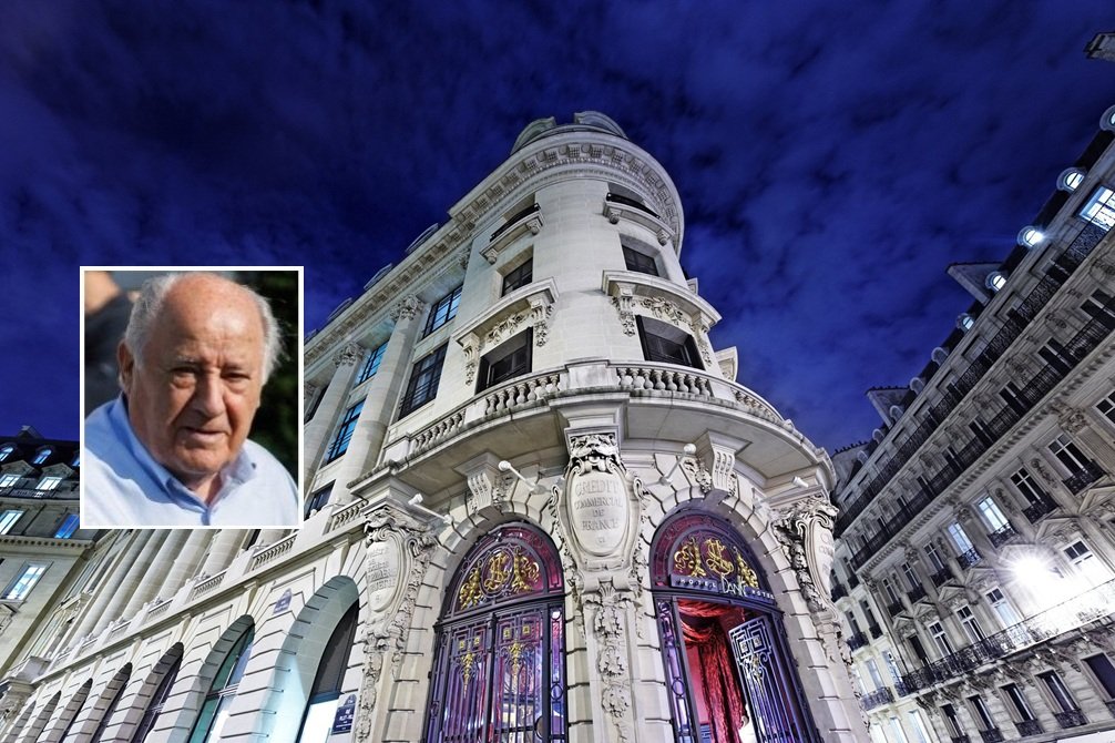 Amancio Ortega es el mayor propietario de inmuebles del mundo, entre ellos, está el Hotel Banke, de París