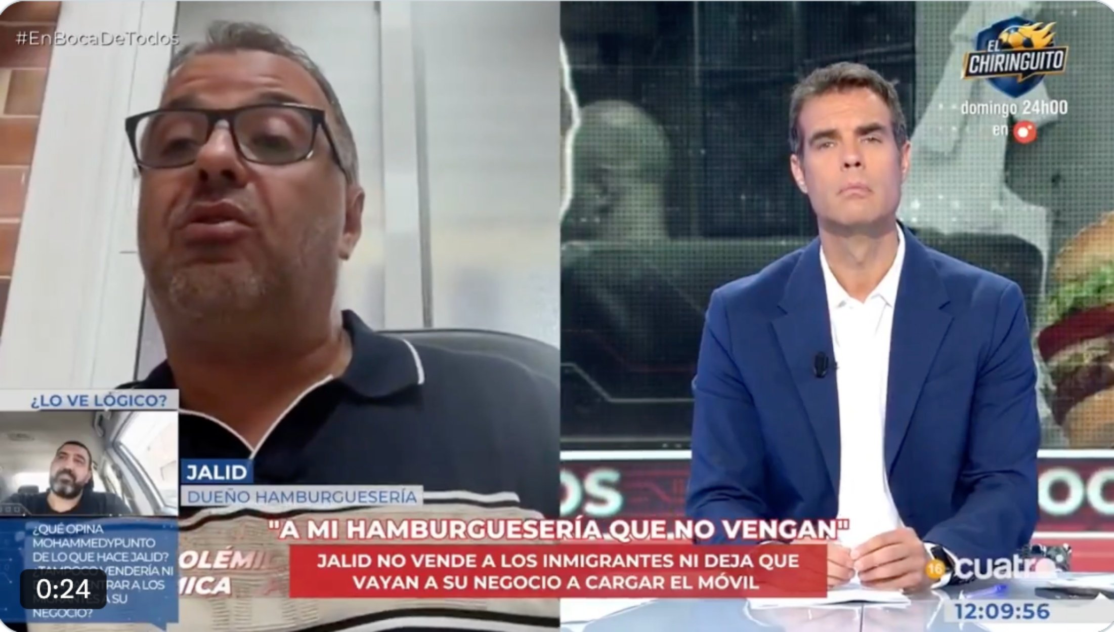 Jalid, dueño de una hamburguesería en Ceuta