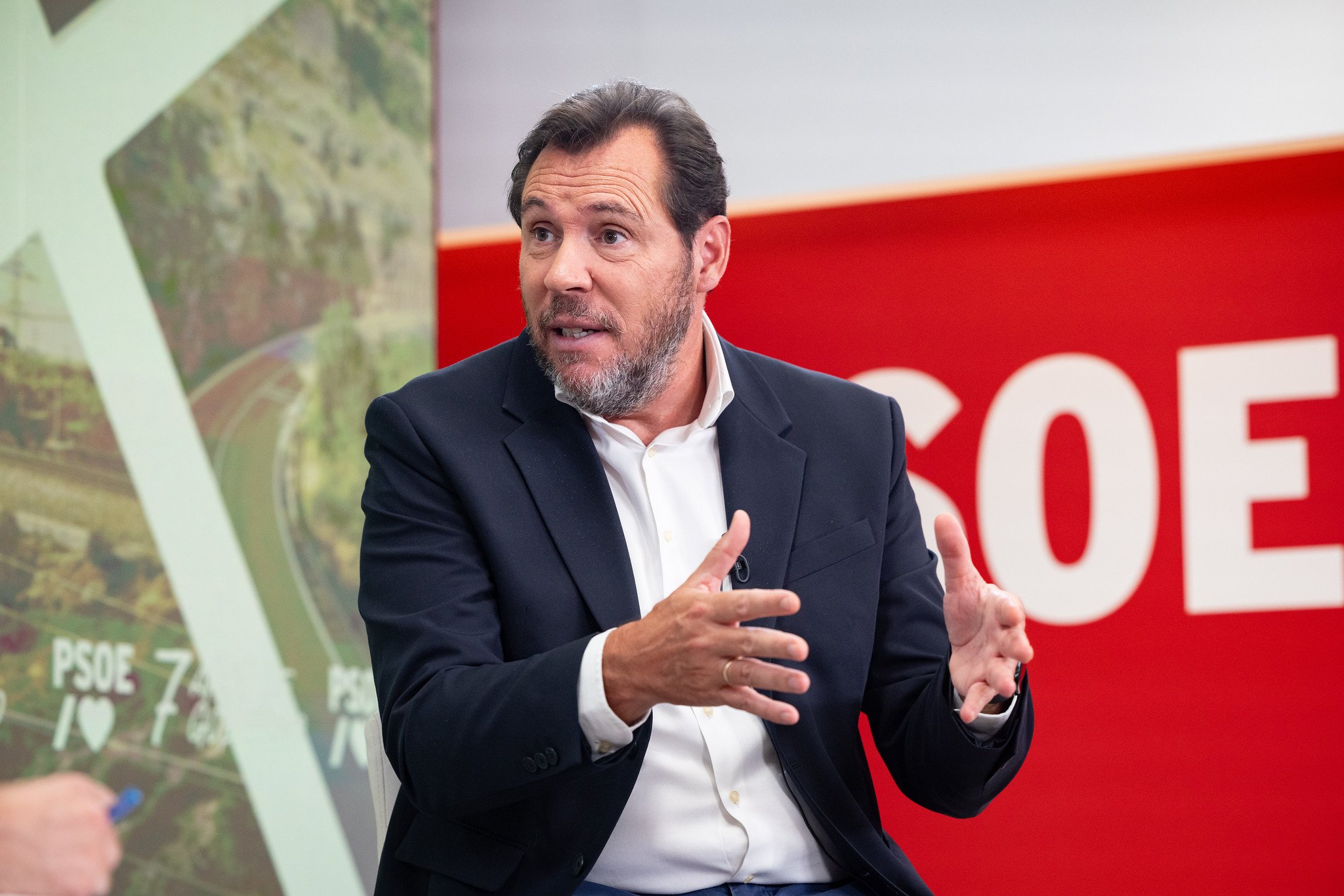 El ministro Óscar Puente no acumula logros, precisamente, en las materias de su cartera (Transportes)