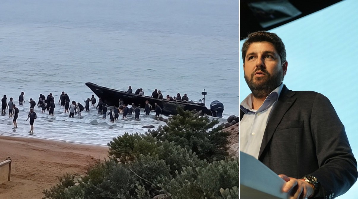 López Miras exige más medios para que la Guardia Civil frene las mafias que están llevando migrantes a Cartagena