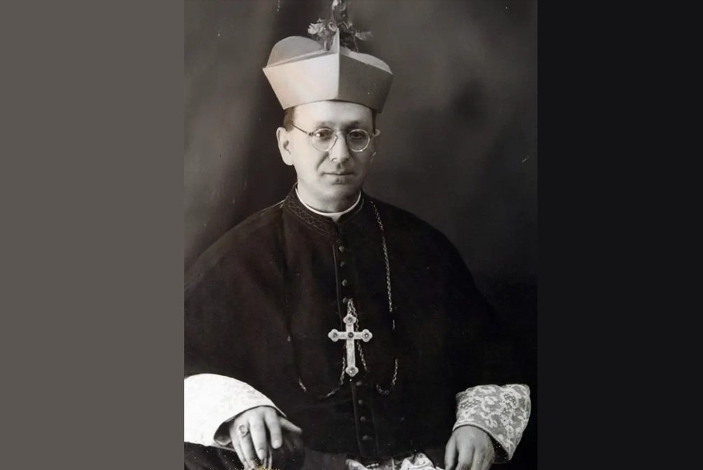 El beato Anselmo Polanco, último obispo asesinado, cuando estaba a punto de concluir la Guerra Civil española. El Papa León XIV lleva una reliquia de este obispo agustino en su cruz pectoral