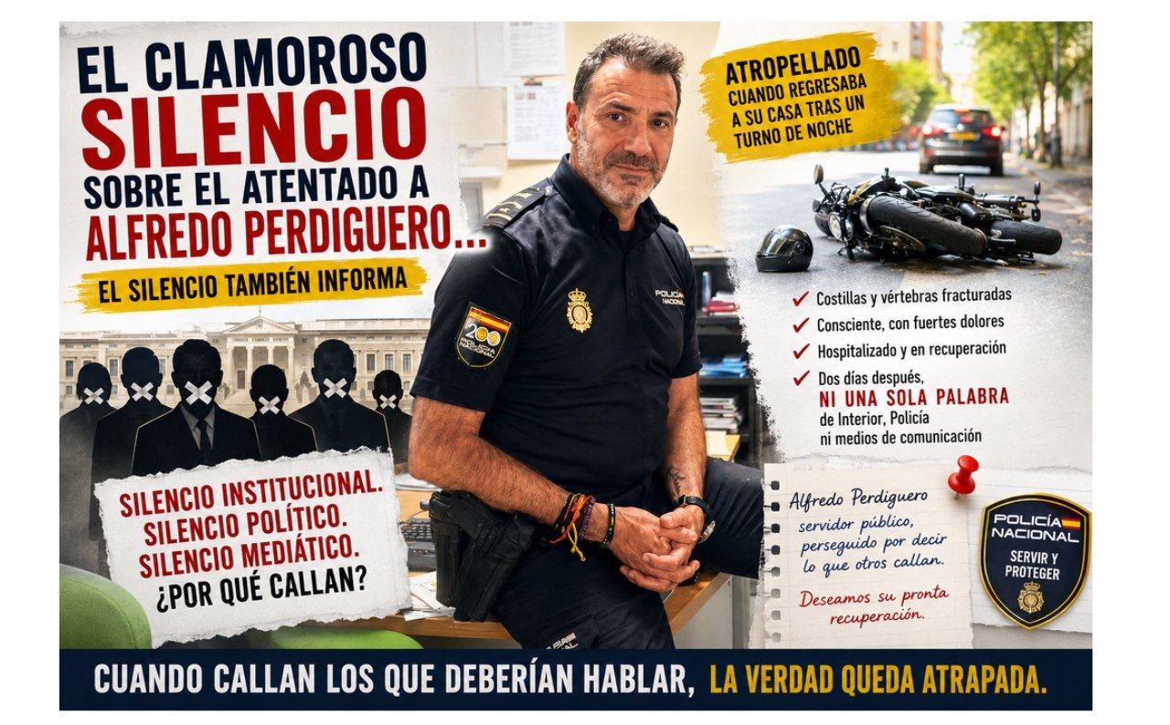 El clamoroso silencio sobre el atentado contra Alfredo Perdiguero…
