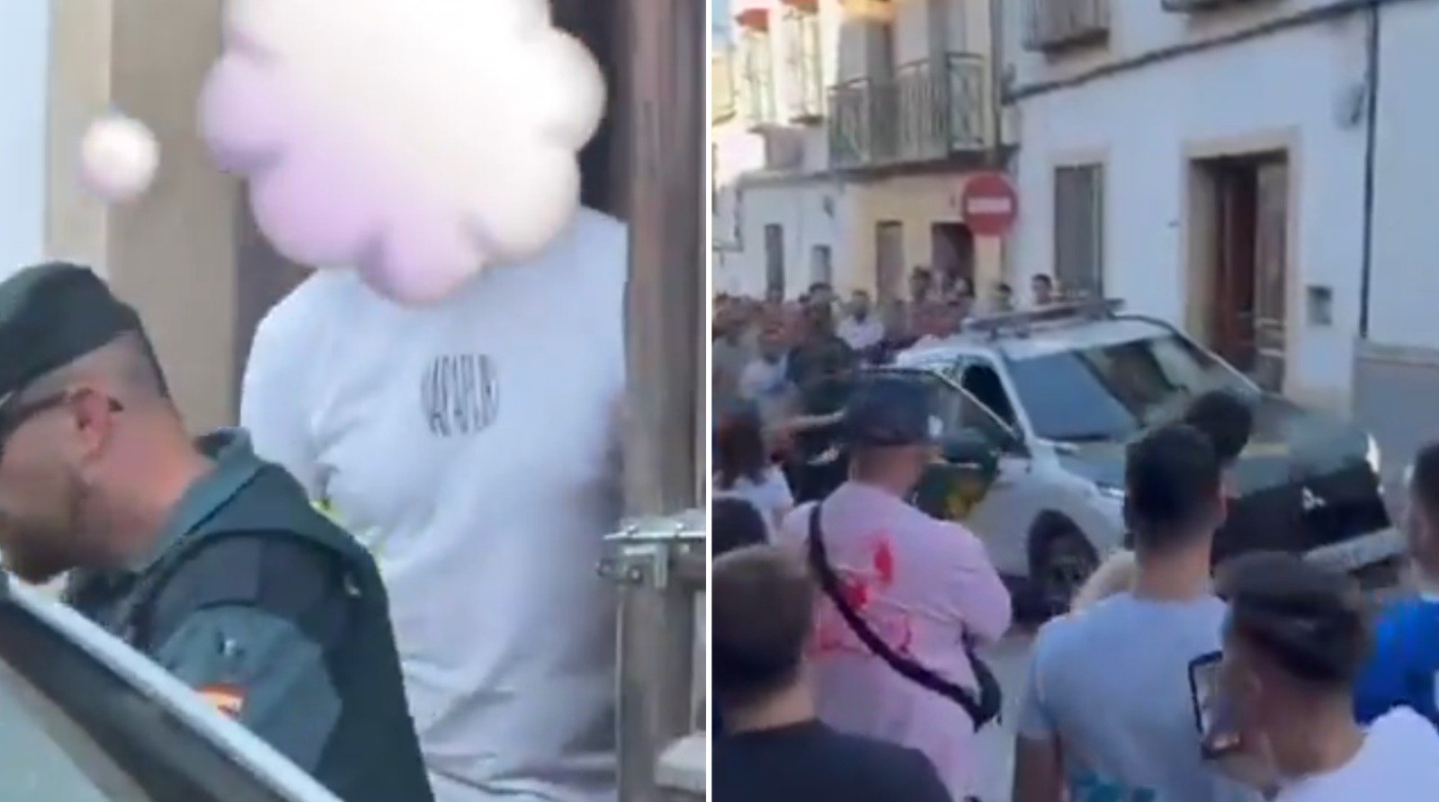 Y ojo, porque lo consiguieron, funcionando más rápido que la Justicia: los okupas abandonaron el lugar escoltados por la Guardia Civil para controlar "la alteracion del orden público" y "calmar los ánimos" de los vecinos