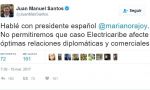 Electricaribe. Santos responde a Guindos por cuestionar la seguridad jurídica de Colombia