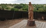 Virgen del Abrazo situada en el antiguo Parque Felipe VI que molesta al crsitófobo PSOE