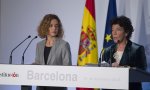Batet y Celaá, en la rueda de prensa posterior al Consejo de Ministros celebrado en Barcelona