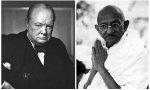 Pacifismo. Churchill recibe a Gandhi