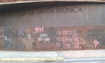 Pintadas feministas en la Parroquia de Santa Mónica en Rivas Vaciamadrid
