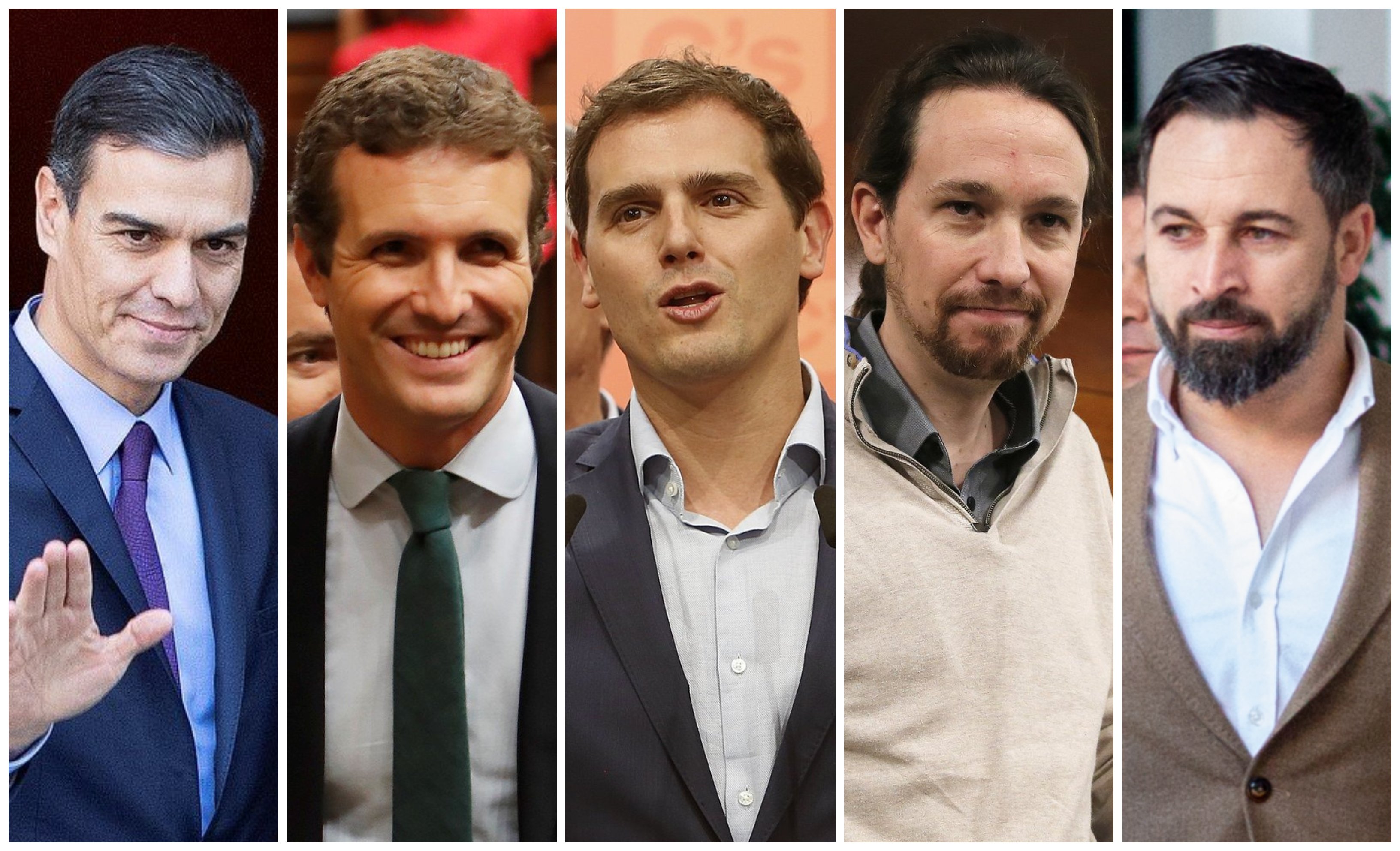 Los líderes de los principales partidos Los líderes de los principales partidos
