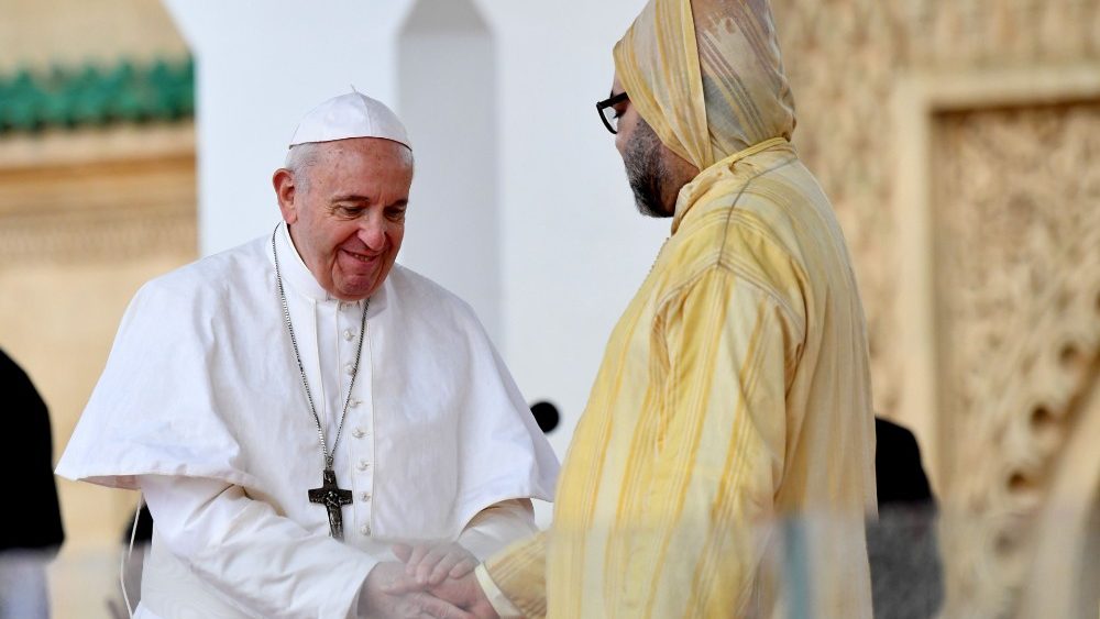 El Papa Francisco con Mohamed VI, en Marruecos El Papa Francisco con Mohamed VI, en Marruecos