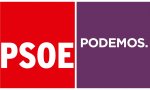 Logotipos PSOE y Podemos