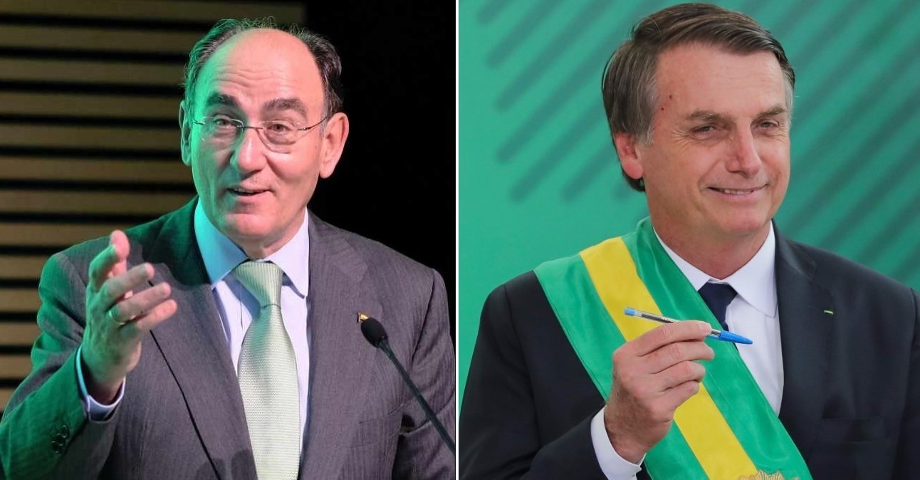 Ignacio Sánchez Galán contenta al mandatario brasileño, Jair Bolsonaro, que busca aumentar el mercado y la inversión en infraestructuras
