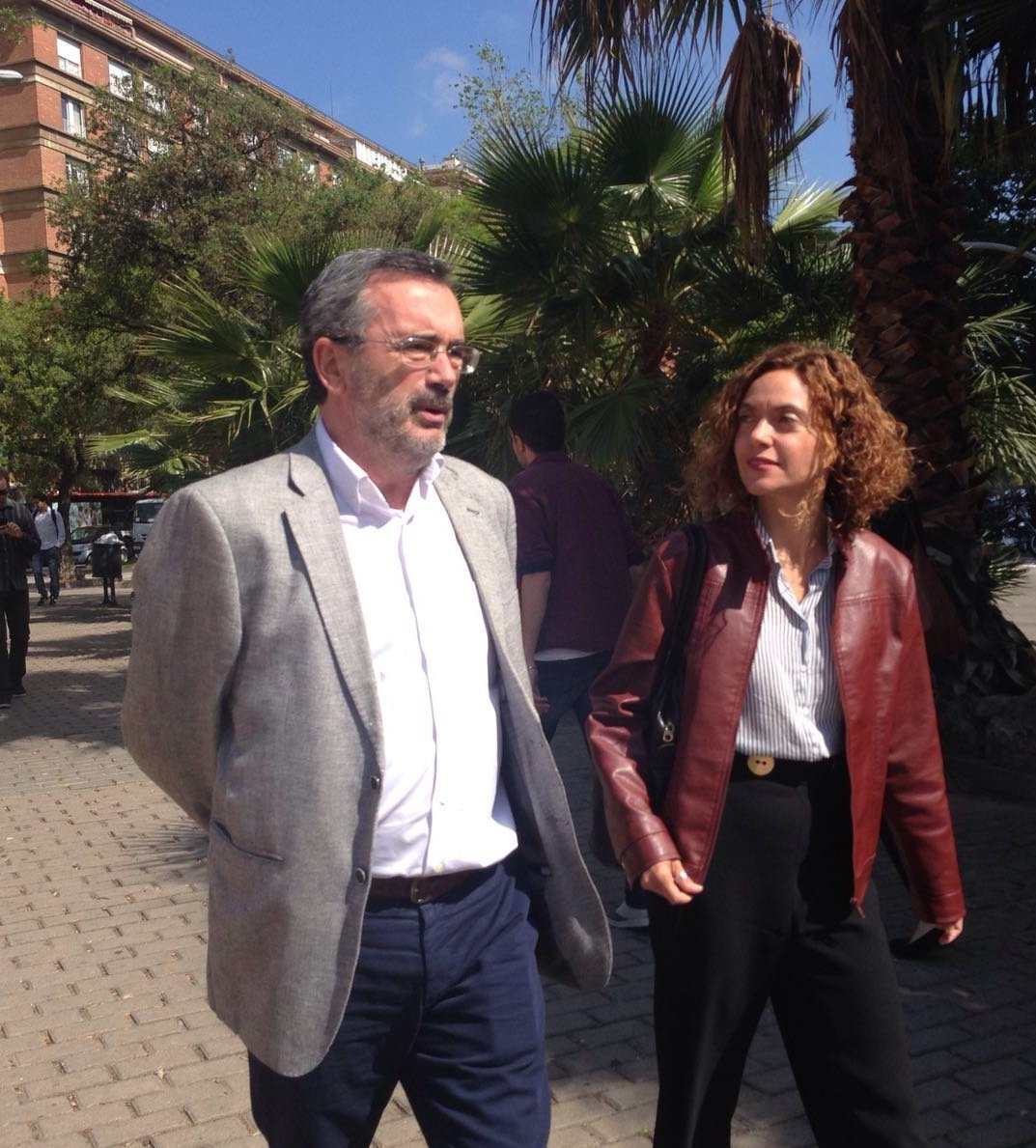 Meritxell Batet y Manuel Cruz