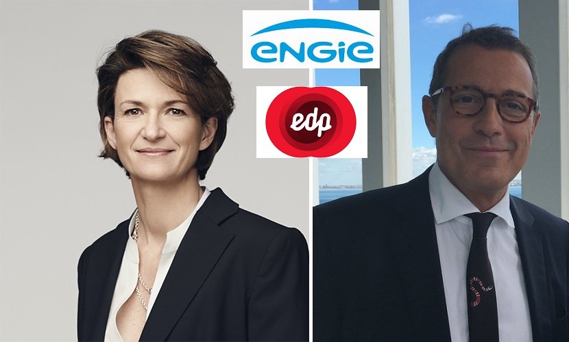 Isabelle Kocher y Antonio Mexia, principales ejecutivos de Engie y EDP, respectivamente Isabelle Kocher y Antonio Mexia, principales ejecutivos de Engie y EDP, respectivamente