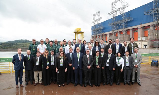 Sánchez Galán inaugura la nueva central hidroeléctrica de Bajo Iguazú en Paraná (Brasil)